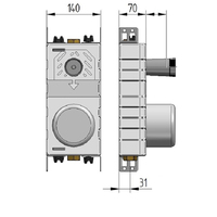 Bloc De Montage Compteur D'eau Wittigsthal UP-fix-Plus 20/2 - Sous-couche Anti-goutte